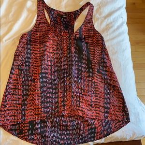 Aqua multicolored tank top  blouse